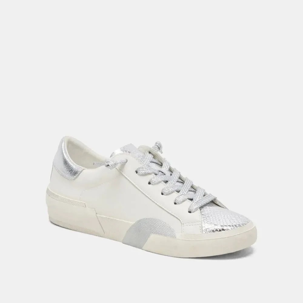 Dolce Vita Zina White Silver Sneaker 9